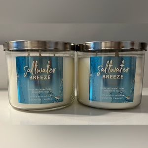 Bath and Body Works Saltwater Breeze Candles